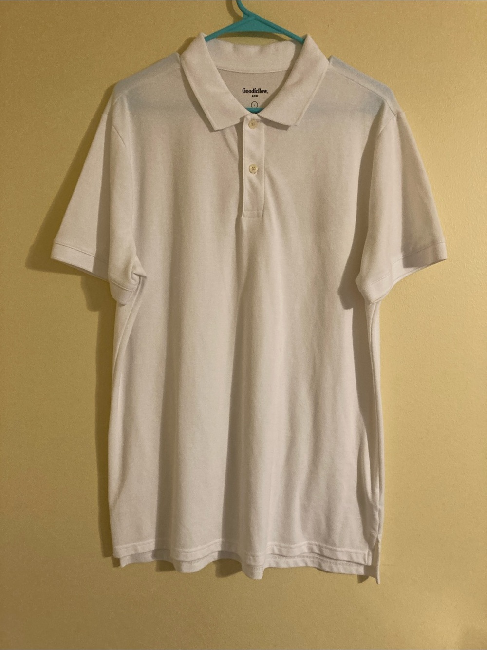 Goodfellow & Co White Short-Sleeve Polo Shirt